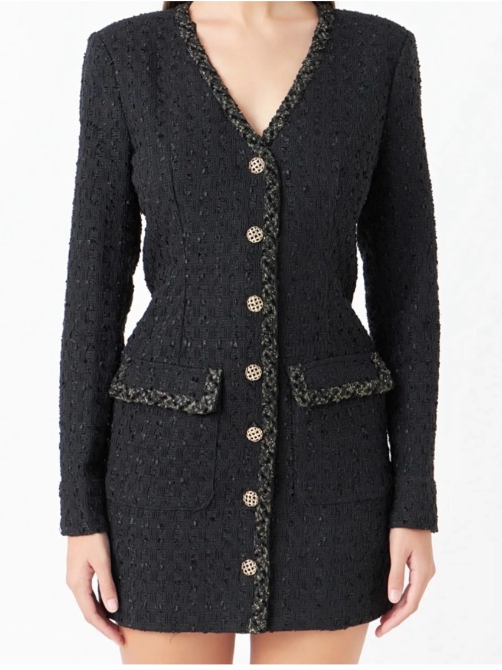 Endless Rose tweed blazer dress